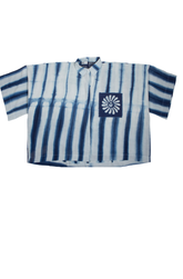 Boxy Lounge Shirt (Stripe)