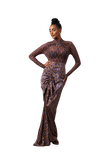 Benaya Skirt Anagram (Indigo)