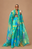 Printed Linen Pants