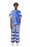 Blue and White Shirt