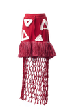 Emána Knotted Mesh Skirt