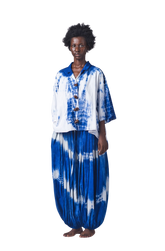 Bibi Tie and Dye Balloon Pants (Blue)