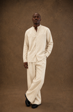 Men Linen Set (Beige)