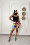 Patchwork Mini Skirt