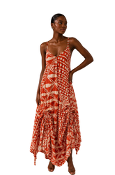 Reema Sleeveless Dress (Orange)