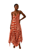 Reema Sleeveless Dress (Orange)