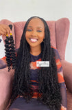 Boho Beach Wave Human Braiding Hair (Black)