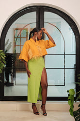 Crop Jacket (Mustard)