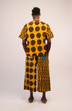 Yellow and Brown Multiprint Culottes