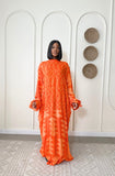 Orange Slip Dress