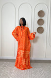 Orange Slip Dress