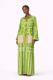 Hand Drawn Kaftan (Lemon Green)