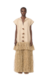 Eto Raffia Dress (Beige)