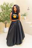 Maxi Bubble Skirt (Black)