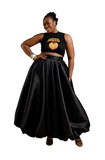Maxi Bubble Skirt (Black)