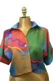 Printed Cropped Shirt