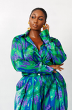 Silk Wrist-Beaded Shirt (Green)