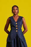 Asma Denim Top