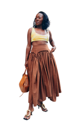 Fifi Maxi Skirt (Brown)