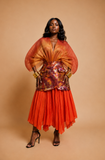 Jellyfish Pleats Top (Orange)