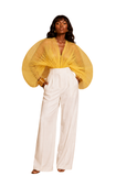 Jellyfish Pleats Top (Yellow)