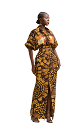 Sena Set (Yellow & Brown)