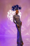 Iris Mesh Dress