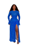 Milan Mesh Dress (Blue)