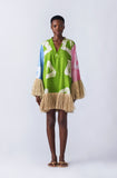Straw Mini Dress (Multiprint)