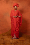 Twist Robe in Orange
