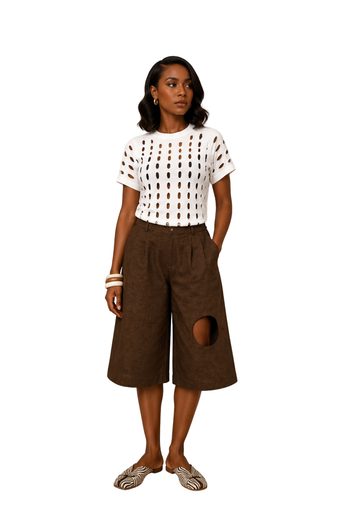 Cut-out Shorts