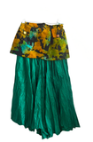 Crinkle Batik Peplum Skirt