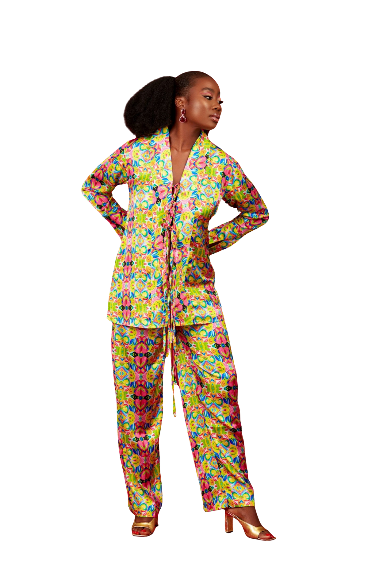 Reni Pant Set- Yellow
