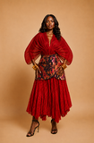 Jellyfish Pleats Top (Red)