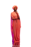 Iris Degraded Dress (Peach)