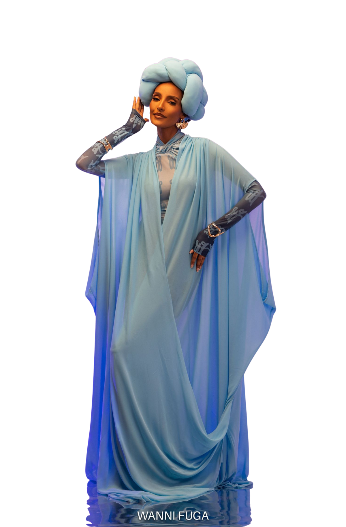 Verbena Robe in Blue