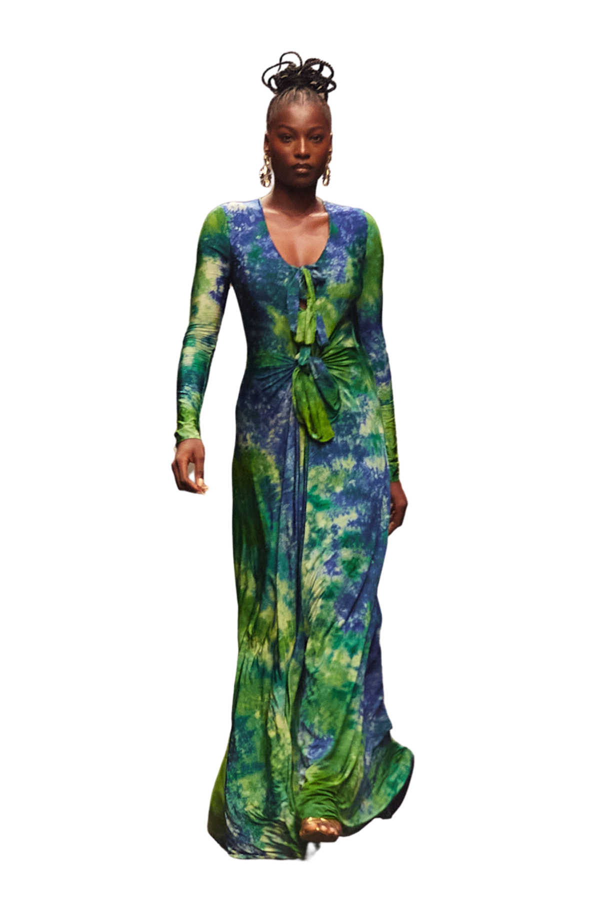 Apinke Tie Dye Maxi Dress