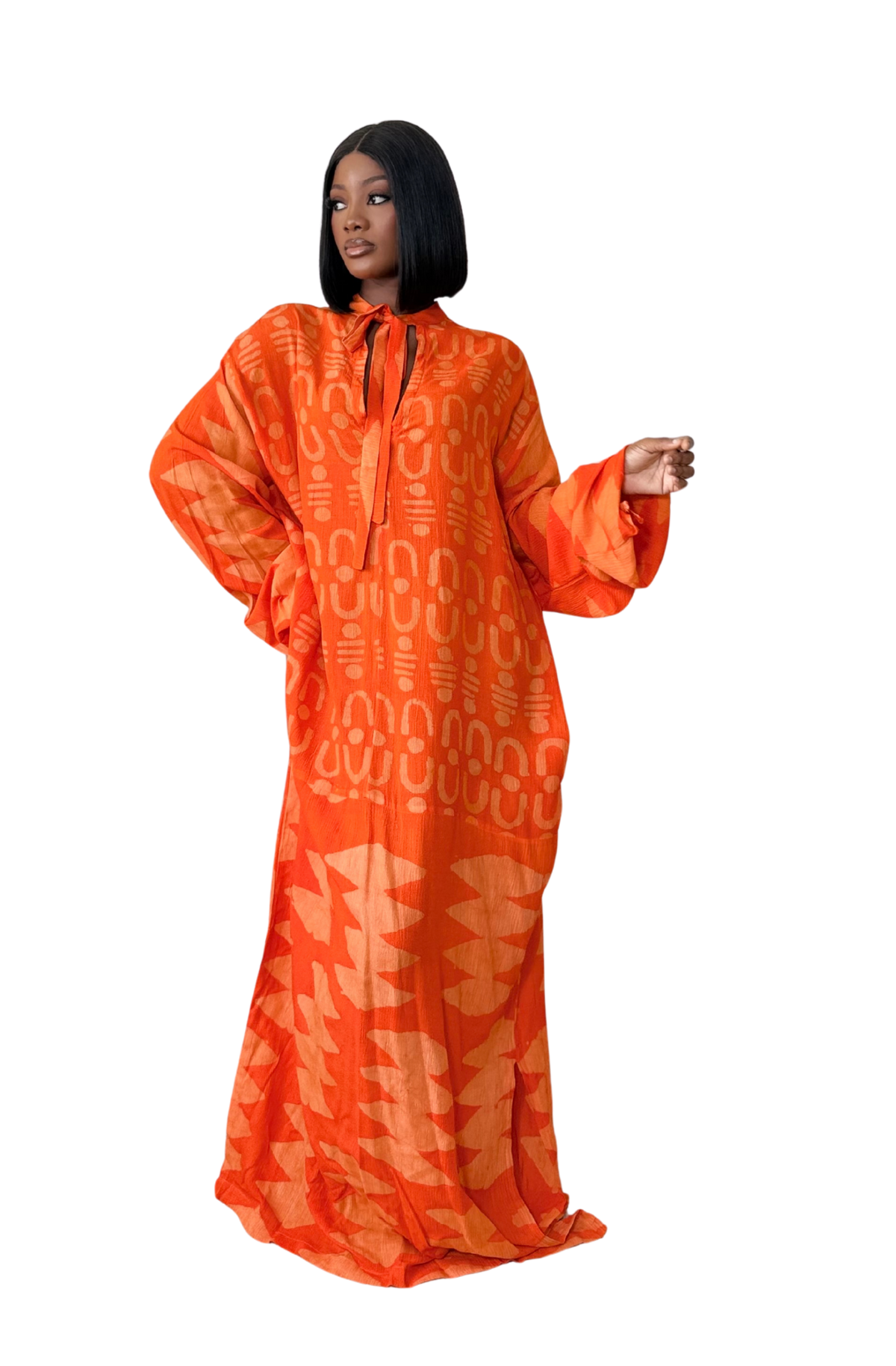 Orange Slip Dress