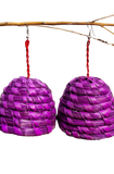 Laabu Basket Earrings (Purple)