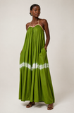 Raffia Strap Gathered Dress