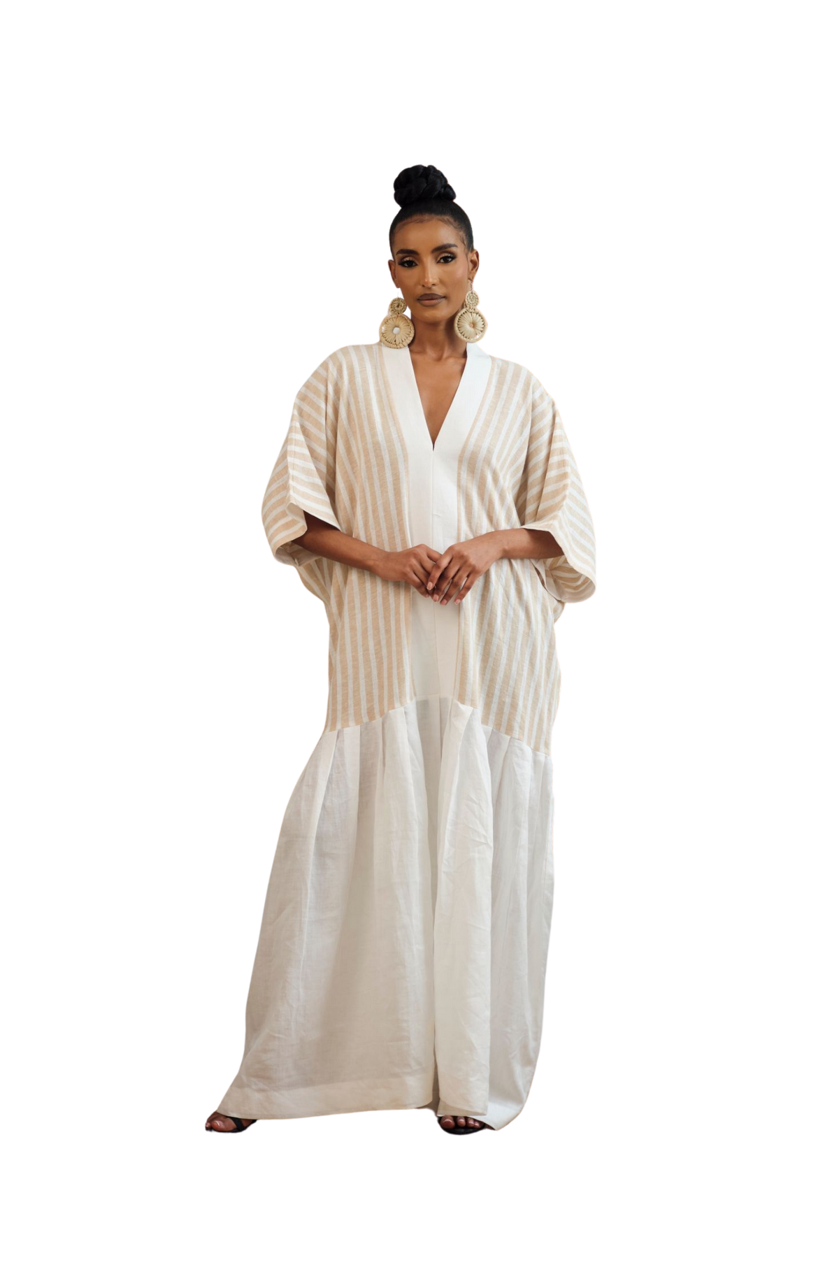 Dani Kaftan (Beige Stripe)