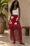 Emána Knotted Mesh Skirt