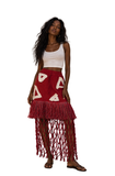 Emána Knotted Mesh Skirt