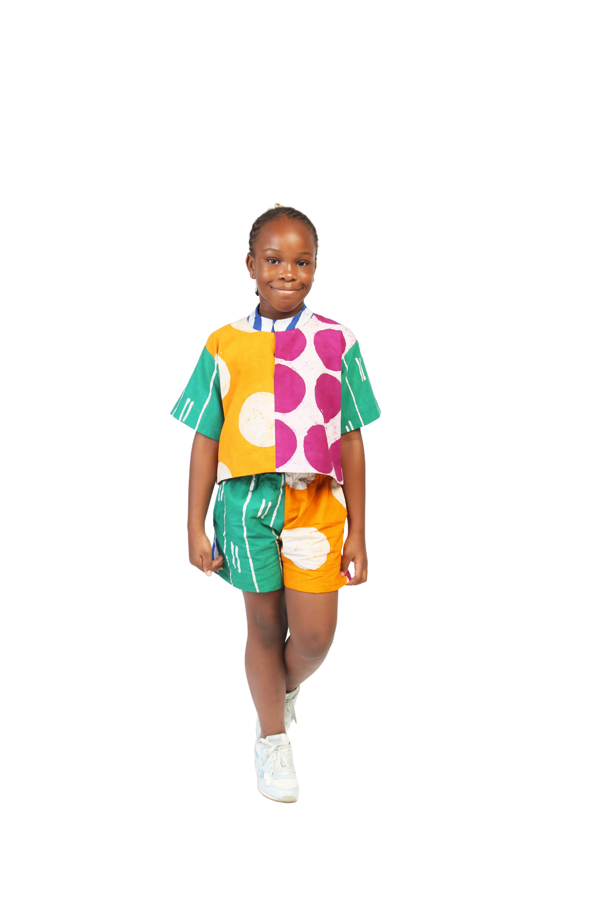 Kids Orange and Magenta Shorts