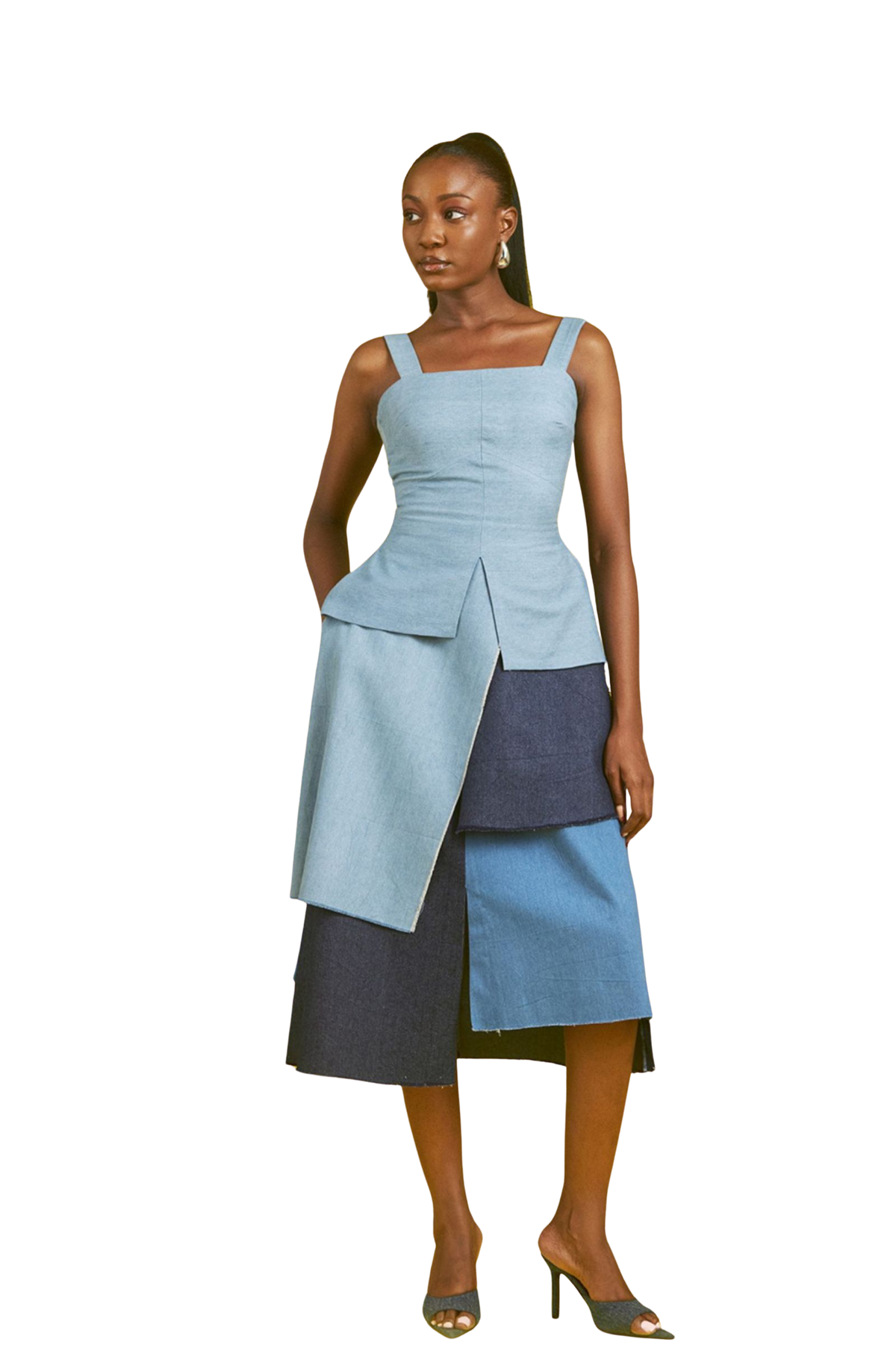 Tola denim skirt