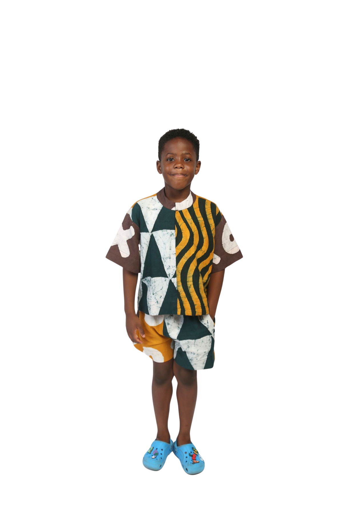 Kids Green and Orange Shirt