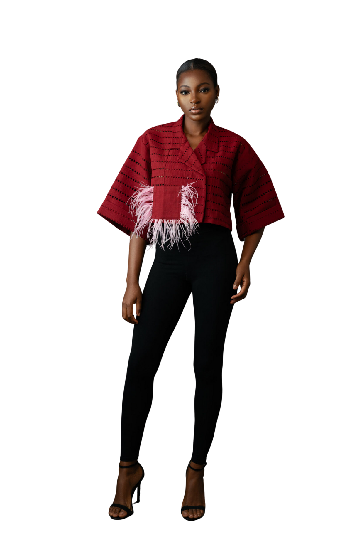 Crop Jacket (Wine)