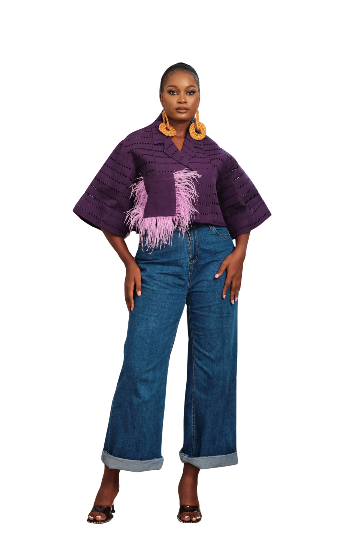 Crop Jacket (Purple)