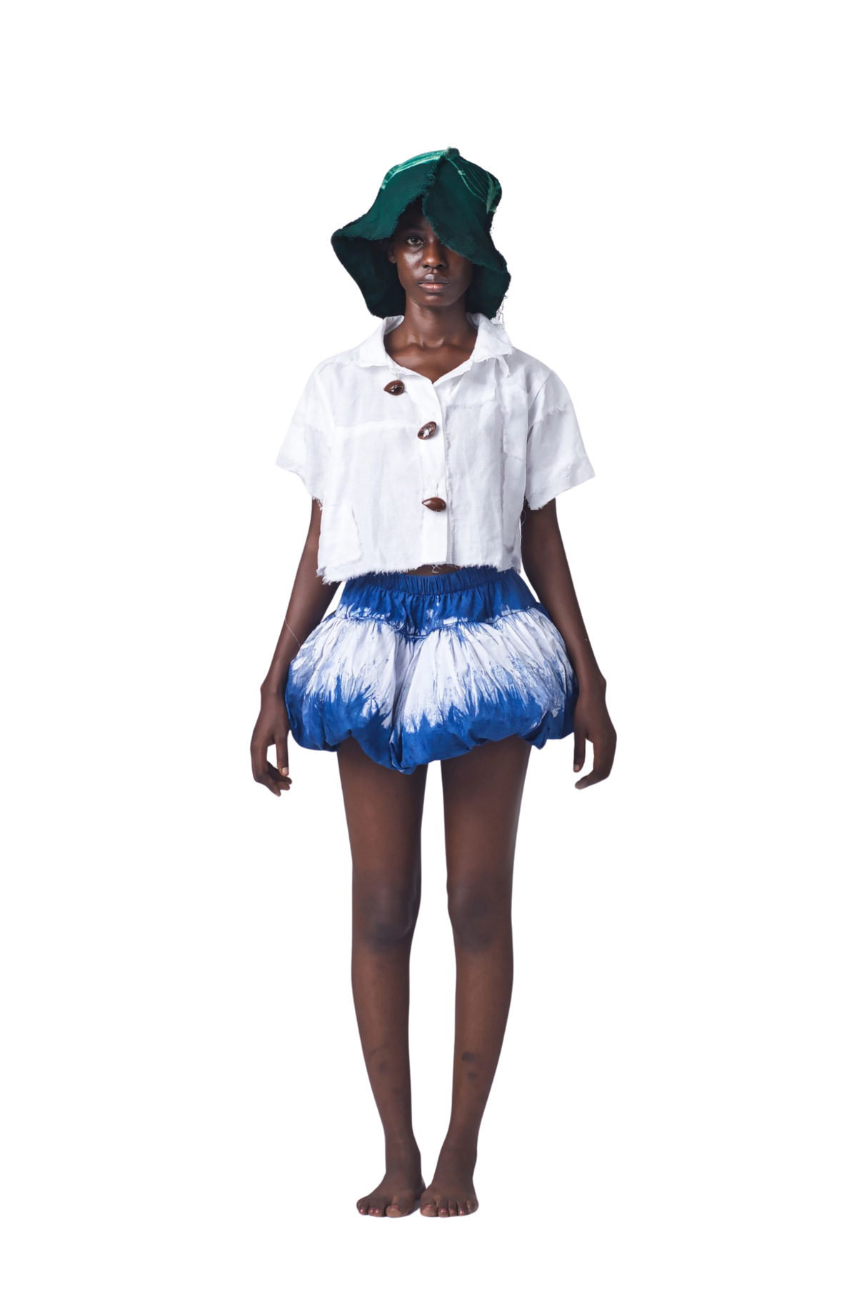 Ndaham Patched Linen top