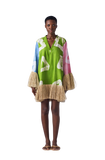 Straw Mini Dress (Multiprint)